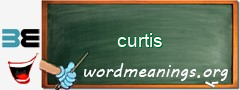 WordMeaning blackboard for curtis